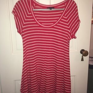 Red and white striped shirt
